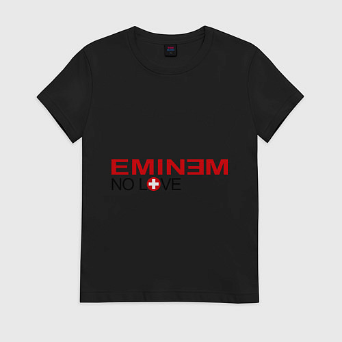 Женская футболка Eminem: No love / Черный – фото 1
