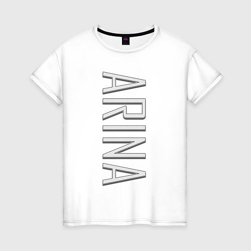 Женская футболка Arina Font / Белый – фото 1