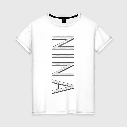 Женская футболка Nina Font / Белый – фото 1