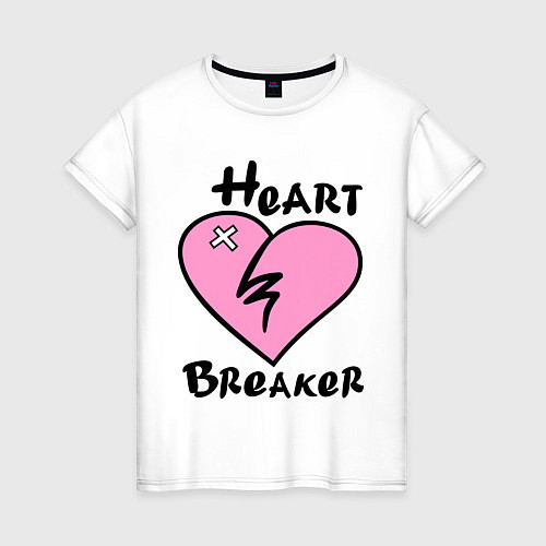 Женская футболка Heart beaker / Белый – фото 1