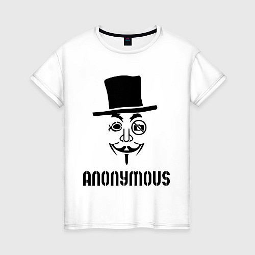 Женская футболка Anonymous / Белый – фото 1