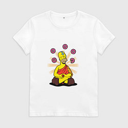 Футболка хлопковая женская Homer Relax, цвет: белый