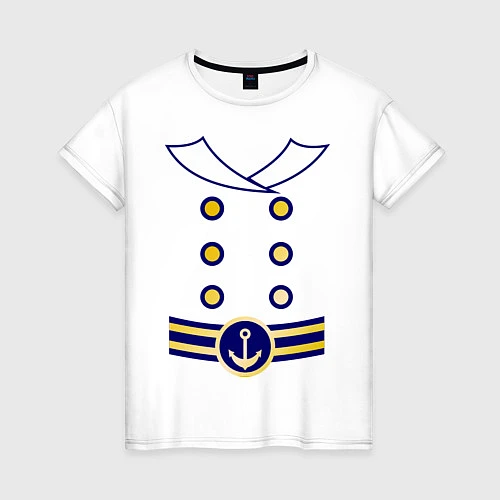 Женская футболка Сюртук моряка / Белый – фото 1