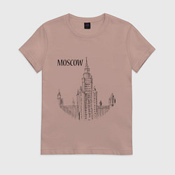 Женская футболка Moscow MSU
