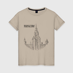 Женская футболка Moscow MSU