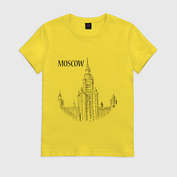 Женская футболка Moscow MSU