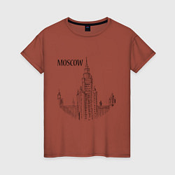 Женская футболка Moscow MSU