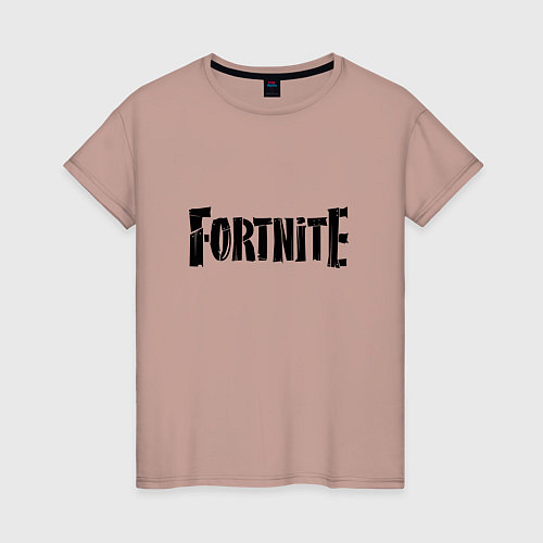 Женская футболка Fortnite Logo / Пыльно-розовый – фото 1