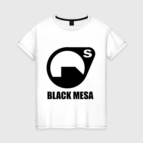 Женская футболка HL: Black mesa / Белый – фото 1
