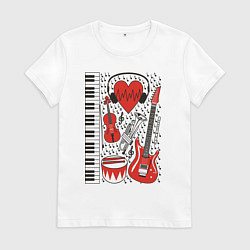 Женская футболка Истинный меломан