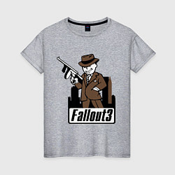 Женская футболка Fallout Man with gun