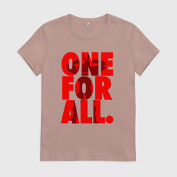 Женская футболка Один за всех