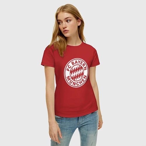 Женская футболка FC Bayern Munchen / Красный – фото 3