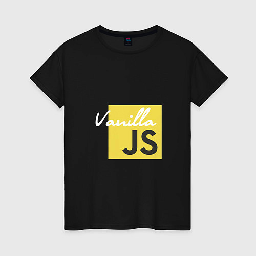 Женская футболка Vanilla JS / Черный – фото 1