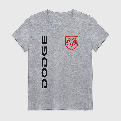 Женская футболка Dodge Style / Меланж – фото 1