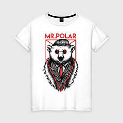 Футболка хлопковая женская Mr Polar, цвет: белый