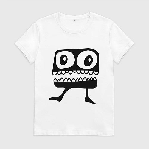 Женская футболка Зубастик / Белый – фото 1