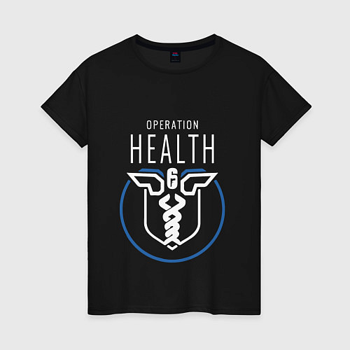 Женская футболка Operation Health / Черный – фото 1