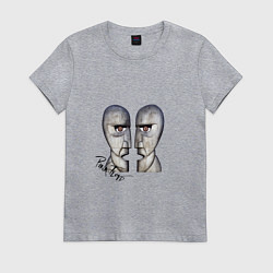 Футболка хлопковая женская Pink Floyd, цвет: меланж