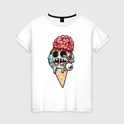 Женская футболка Мороженное зомби