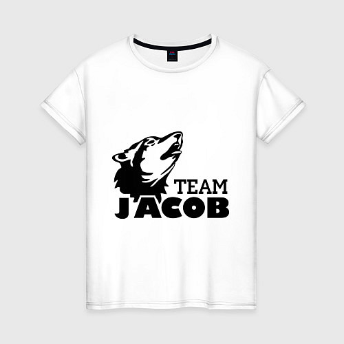 Женская футболка Jacob team logo / Белый – фото 1