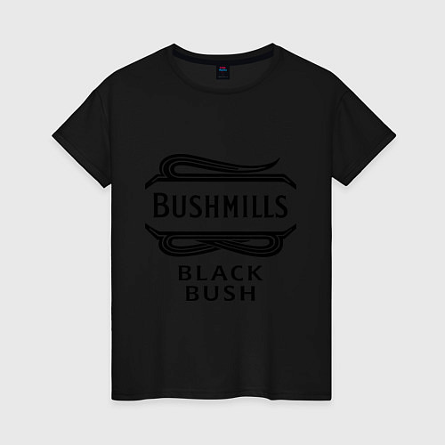 Женская футболка Bushmills black bush / Черный – фото 1