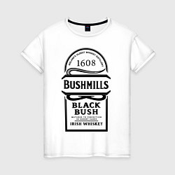 Футболка хлопковая женская Bushmills, цвет: белый