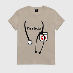 Женская футболка I m doctor