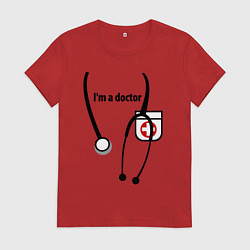 Женская футболка I m doctor