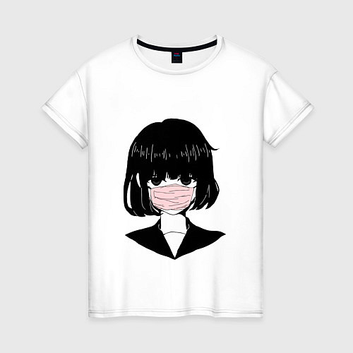 Женская футболка Sad Japanese Aesthetic / Белый – фото 1