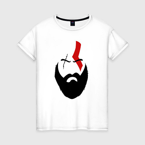 Женская футболка God of War: Kratos Face / Белый – фото 1