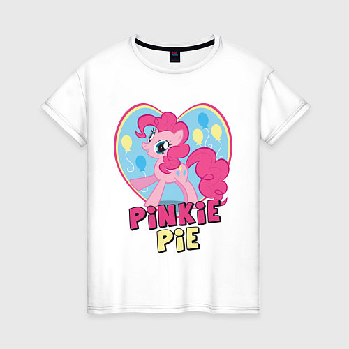 Женская футболка Pinkie Pie: in my heart / Белый – фото 1