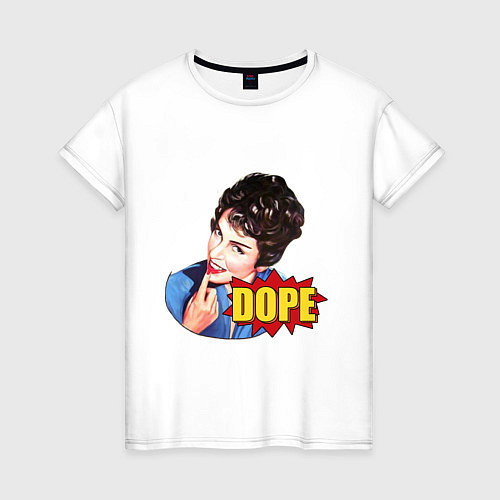 Женская футболка Retro dope / Белый – фото 1