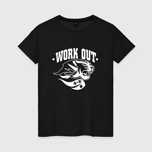 Женская футболка WorkOut Master / Черный – фото 1