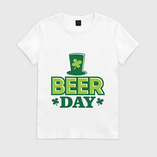 Женская футболка Beer day / Белый – фото 1