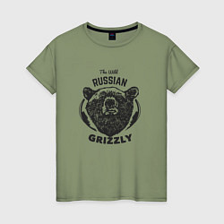 Женская футболка Russian Grizzly