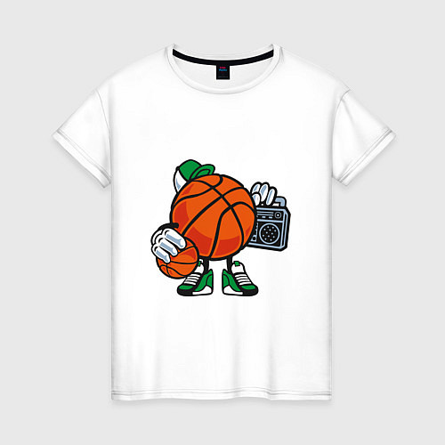 Женская футболка Hip Hop Basketball / Белый – фото 1