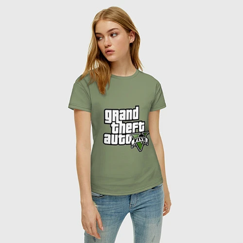 Женская футболка GTA Five / Авокадо – фото 3
