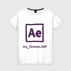 Женская футболка Adobe After Effects