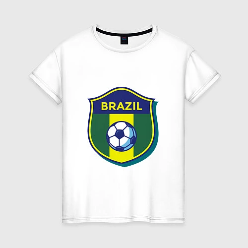 Женская футболка Brazil Football / Белый – фото 1