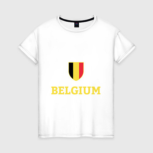 Женская футболка Belgium / Белый – фото 1