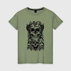 Женская футболка Slayer Skulls