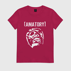 Футболка хлопковая женская Amatory, цвет: маджента