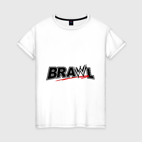 Женская футболка WWE Brawl / Белый – фото 1