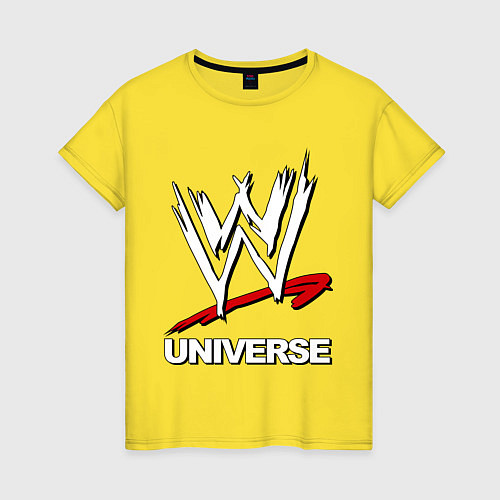 Женская футболка WWE universe / Желтый – фото 1