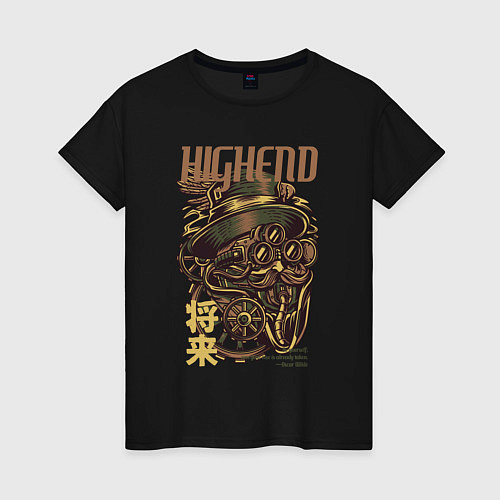 Женская футболка Steampunk: High end / Черный – фото 1