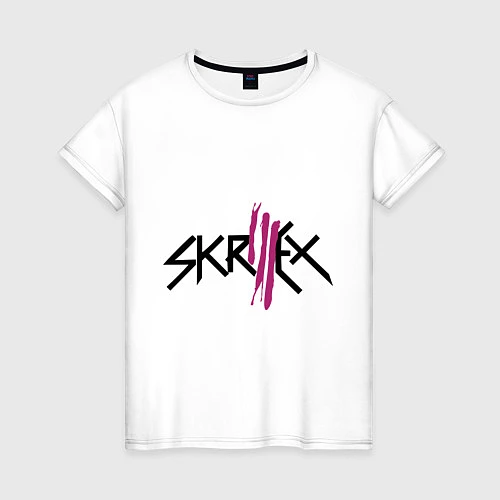 Женская футболка Skrillex: violet / Белый – фото 1