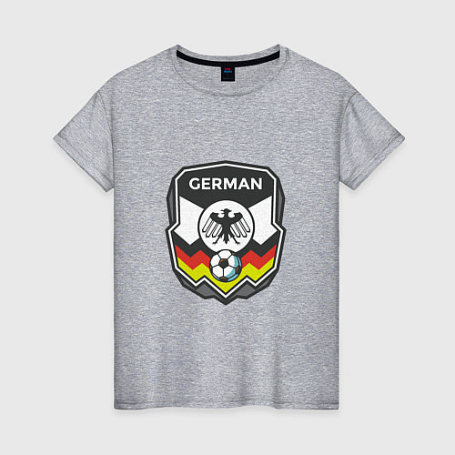 Женская футболка German Football / Меланж – фото 1