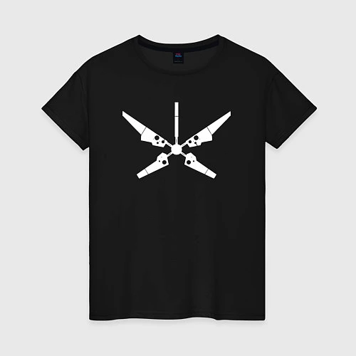 Женская футболка Радар / Черный – фото 1