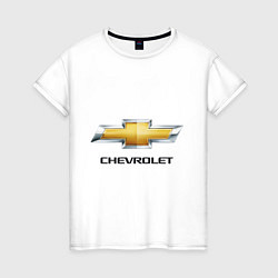 Женская футболка Chevrolet логотип